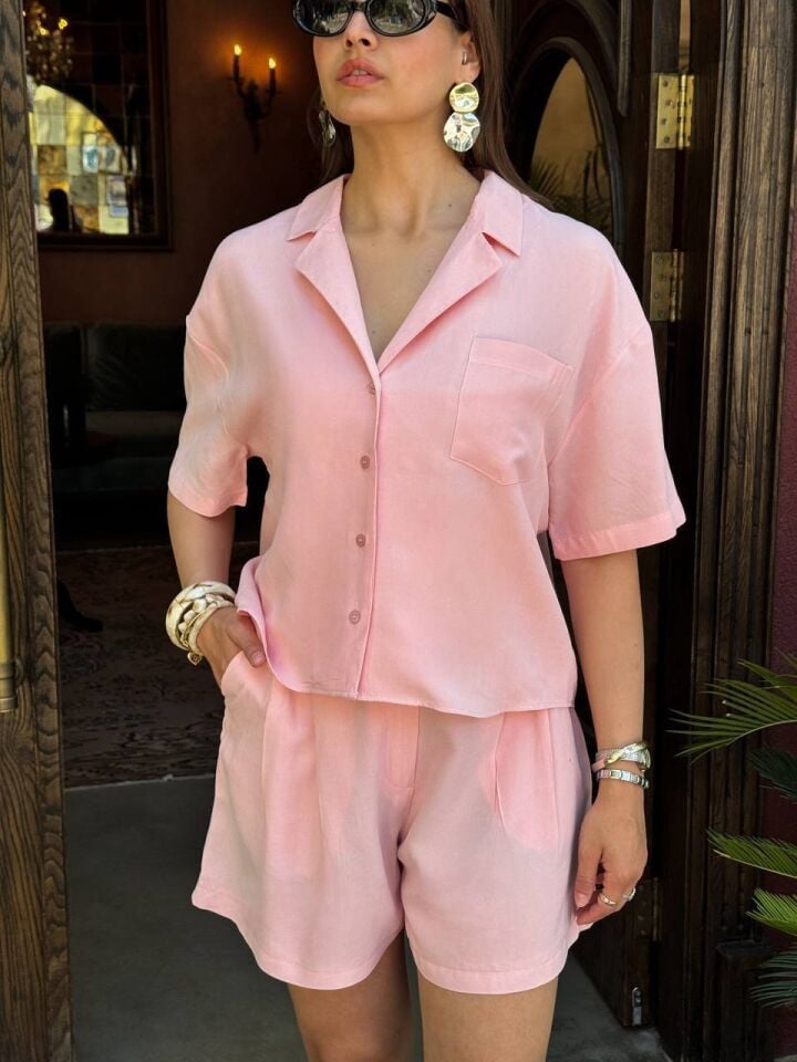 KISA KOL GÖMLEK ŞORT TAKIMI