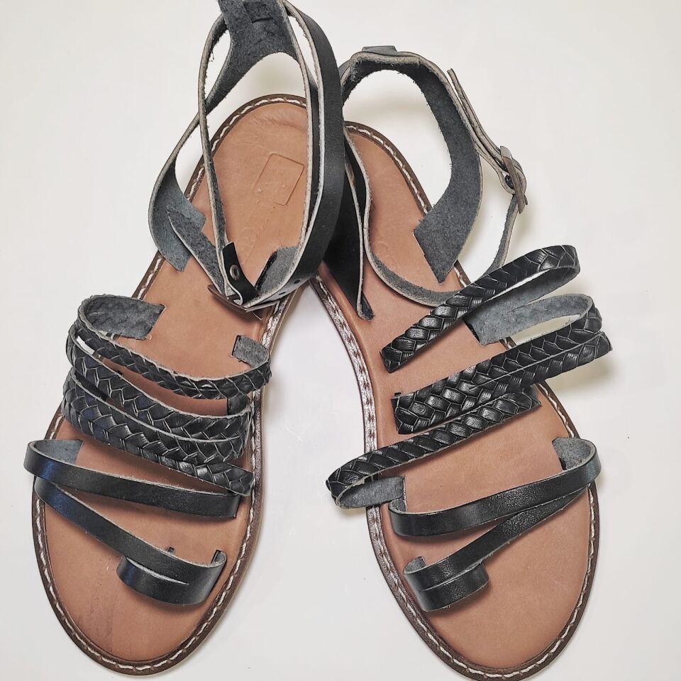 KADIN DERİ SANDALETSİYAH