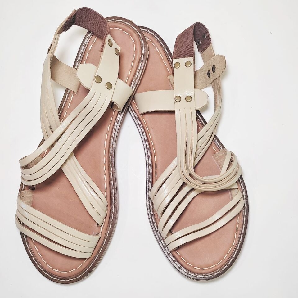 KADIN DERİ SANDALET