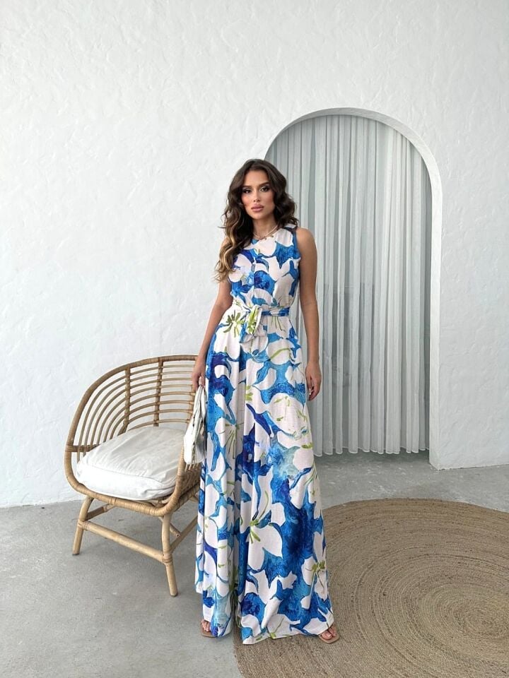 ÇİÇEK DESENLİ RENKLİ TULUM