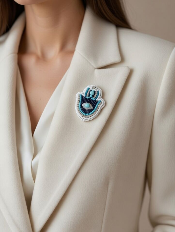 FATMA ELİ YAKA BROŞ